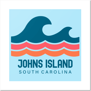 Johns Island South Carolina Vintage Wave Posters and Art